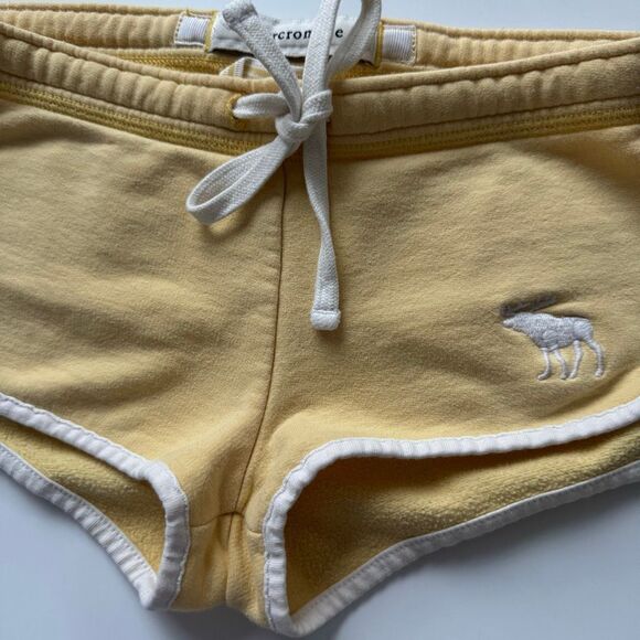 Vintage Y2k Abercrombie & Fitch Shorts Micro booty Sz Small Lounge 00's Low Rise - Picture 3 of 11